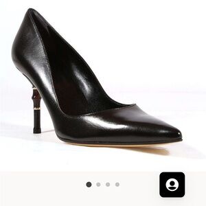 Gucci Black Leather Stiletto Heels